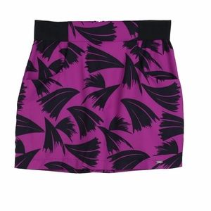 Guess Purple and Black Stretch Mini Skirt with Pockets Size XS
